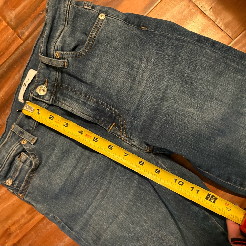 7 For All Mankind High Waist Skinny Jeans Size 26 Blue Denim‎ (0306) - Picture 4 of 9
